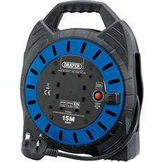 Draper 230V Four Socket Cable Reel, 15m