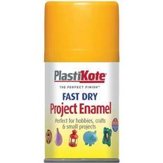 Enamel Paint Plasti-Kote Fast Dry Enamel Aerosol Sunshine Yellow 100ml