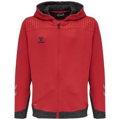 Rot Hoodies Hummel Kinder Lead Poly Hoodie - Rouge