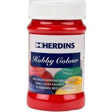 Herdins Akrylfärger Herdins Hobby Color 102 100ml Christmas Red