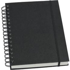 Sketchbook A5 Portrait Wire Bound Black 150g 60 sheets