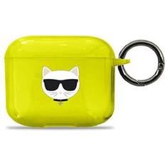 Apple airpods 3 cover Karl Lagerfeld Case KLA3UCHFY Apple AirPods 3 cover yellow/yellow Choupette