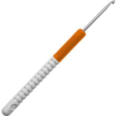 Efco Crochet Hooks Nickel Plated Aluminium, Metal, Orange/Silver, 3mm