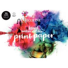 Akvarellpapir Talens Ecoline Liquid Watercolour Paper White A4 150g 75 sheets