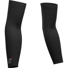 Nero - Sì Copribraccia e Gambali Compressport Under Control Armsleeves Black T2 Manicotti per Corridori