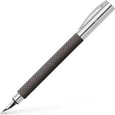 Negro Plumas estilográficas Faber-Castell F147050 Ambition Opart Medium Fountain Pen Black Sand