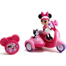 Jada Disney Minnie Mouse fjernstyret scooter med Minnie-figur og Figaro pink 16 cm