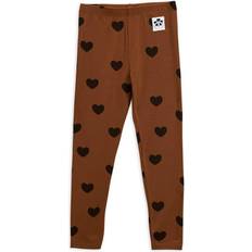 Mini rodini hearts Barnkläder Mini Rodini Basic Hearts Leggings - Brown (1000006816)