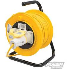 Silverline 110V Cable Reel Extension Lead 25m 2 Sockets