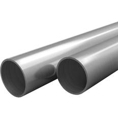 vidaXL Tubi in Acciaio Inossidabile Rotondi 2 pz V2A 2m Ø70x1,8mm