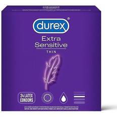 Durex Latex Condoms, Extra Sensitive, Extra Lubricated 24 ct False