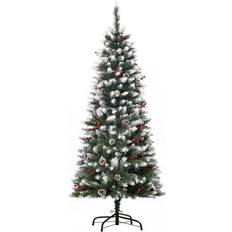 Outdoor Durable Christmas Trees Homcom Bon Noel Green Christmas Tree 150cm