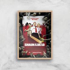 Universal Studios Shaun Of The Dead Giclee Print Wooden Frame Framed Art