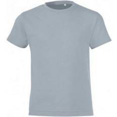 T-skjorter SOLS Childrens/Kids Regent Short Sleeve Fitted T-Shirt (12 Years) (Heather Denim)