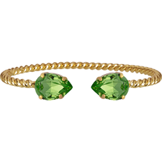 Peridot Armband Caroline Svedbom Mini Drop Bracelet - Gold/Peridot