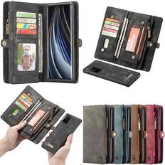 Multiwallet CaseMe Multi-Wallet 11-kort Samsung Galaxy Note 20 rød