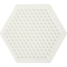 Nabbi Perler Nabbi BioBeads perleplade, sekskantet, str. 8,5x8,5 cm, 1 stk