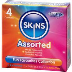 Black Condoms Skins Condoms Assorted 4 Pack