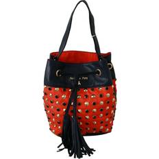 Patrizia Pepe Red Nylon Shoulder Purse Drawstring Women Tote Bag