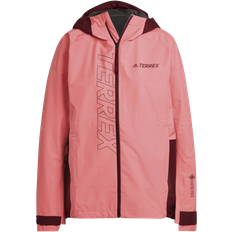 Dame - Rosa Regntøy Adidas Terrex Gore-Tex Paclite Rain Jacket - Acid Red/Shadow Red