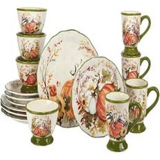 Dinner Sets Certified International Harvest Morning Dinner Set 16