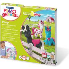 Lehm Staedtler FIMO Kids Form & Play Pony 7 Parts, clay, Multi-Colour, 15.5 x 15.6 x 2.2 cm