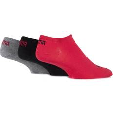 Donna - Rosso Intimo Puma Invisible Sneaker 3-Pack - Black