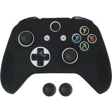 Slowmoose Xbox One S Slim Silicone Controller Case With Thumb Sticks - Black