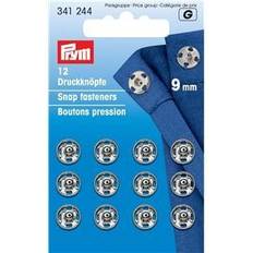 Argent Fermoirs pression Prym PRYM_341244-1 Sew-On Snap Fasteners Brass Silver col 9 mm