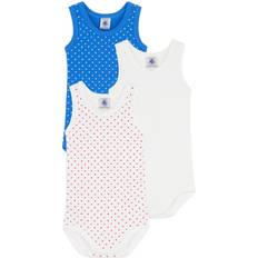 Monivärinen Bodyt Petit Bateau 3-Pack Baby Bodies - Blue