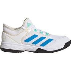 Chaussures de sport de raquette Adidas Kid's Ubersonic 4 - Cloud White/Pulse Blue/Core Black