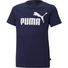 Puma Ess Logo Tee - Peacoat