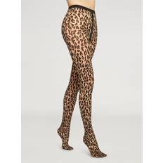 Leopardi Alusvaatteet Wolford Leo Tights 20 Den Sukkahousut - Musta