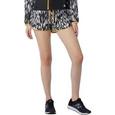 New Balance Woman Shorts New Balance Fast Flight Split Printed Shorts White,Black