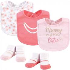 White Food Bibs Little Treasures Mommys Bestie Bib and Sock Set 5-Piece