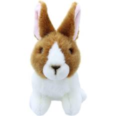 The Puppet Company Mini Brown & White Rabbit 15cm