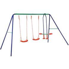 Métal Aires de jeux Swing Set for 4