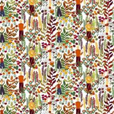 Floreale Tessuti Arvidssons Textil Garden Fabrics Brown