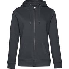 B&C Collection Queen Zipped Hoodie - Black