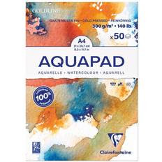 Oro Papeles de acuarela Clairefontaine Goldline Aquapad A4 300gm 50 sheets