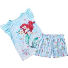 Poliestere Pigiame Disney Girl's Little Mermaid Find Your Voice Sleep Shorts Set - Multicolor