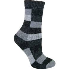 Silk Underwear Sock Snob Ladies Checkered Wool Silk Blend Socks