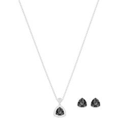 Black Jewellery Sets Swarovski Begin Set - Silver/Black