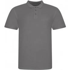 AWDis Pique Short Sleeve Polo Shirt - Charcoal Grey