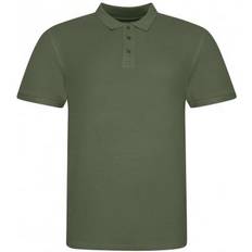 AWDis Pique Short Sleeve Polo Shirt - Earthy Green