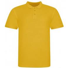 AWDis Pique Short Sleeve Polo Shirt - Mustard Yellow