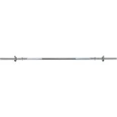 Iron Barbell Bars York Standard 1" Spinlock Barbell Bar with collars