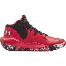 Indoor Sport Shoes Under Armour Grade School Jet '21 - Red/Black/White