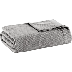 Madison Park Egyptian Blankets Gray (274.32x228.6cm)