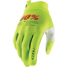 100% iTrack Bicycle Gloves, yellow